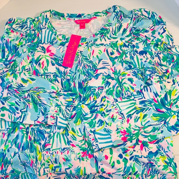 Lilly Pulitzer Jansen Long Sleeved Sweatshirt Size L/ NWT - Picture 9 of 10